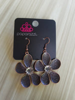 Fresh Florals - Copper Earrings ~ Paparazzi Fashion Fix