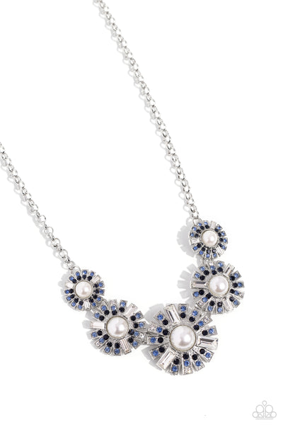 Gatsby Gallery - Blue Necklace ❤️ Paparazzi