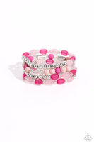 Glassy Gait - Pink Bracelets ❤️ Paparazzi