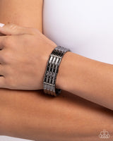 Glistening Getaway - Black Bracelet ❤️ Paparazzi