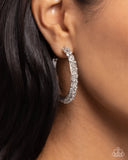 Glowing Garland - White Earrings ❤️ Paparazzi