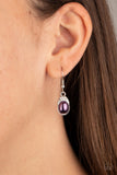 How Fancy - Purple Earrings ~ Paparazzi