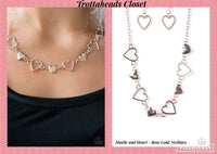 Hustle And Heart - Rose Gold Necklace ~ Paparazzi