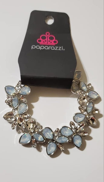 2021 January Fashion Fix Exclusive  Featuring elegant teardrop cuts, opalescent rhinestones coalesce into a glamorous lure. Features an adjustable clasp closure. Sold as one individual bracelet.  P9RE-WTXX-387XX