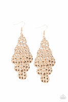 Instant Incandescence - Gold Earrings ❤️ Paparazzi