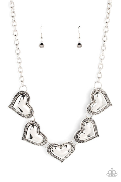 Kindred Hearts - Silver Necklace ❤️ Paparazzi