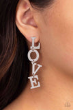 L-O-V-E - Silver Earrings ❤️ Paparazzi
