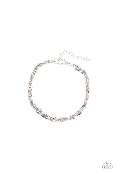 Last Lap - Silver Bracelet ❤️ Paparazzi
