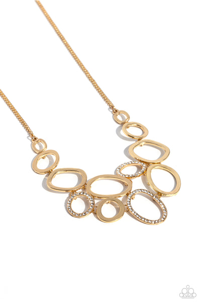 Limelight Lead - Gold Necklace ❤️ Paparazzzi