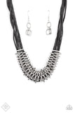 Lock Stock And Sparkle - Black Necklace ~ Paparazzi Fashion Fix