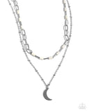 Lunar Lucidity - White Necklace ❤️ Paparazzi
