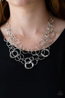 Main Street Mechanics - Silver Necklace ❤️ Paparazzi