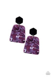 Majestic Mariner - Purple Earrings ~ Paparazzi Acrylic
