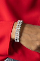 Megawatt Majesty - White Bracelet ❤️ Paparazzi