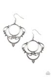 2020 July Fashion Fix Exclusive  Dotted in dainty silver studs, antiqued silver frames swirl into an ornate design for a vintage inspired look. Earring attaches to a standard fishhook fitting. Sold as one pair of earrings.  P5WH-SVXX-210XX