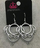 2020 July Fashion Fix Exclusive  Dotted in dainty silver studs, antiqued silver frames swirl into an ornate design for a vintage inspired look. Earring attaches to a standard fishhook fitting. Sold as one pair of earrings.  P5WH-SVXX-210XX