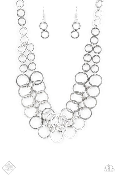Metro Maven - Silver Necklace ~ Paparazzi Fashion Fix