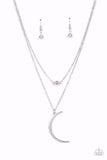 Modern Moonbeam - Silver Necklace ❤️ Paparazzi