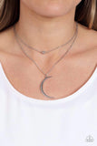 Modern Moonbeam - Silver Necklace ❤️ Paparazzi