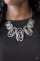 My Cave Is Your Cave - Silver Necklace ❤️ Paparazzi