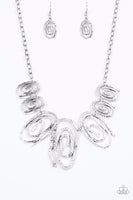My Cave Is Your Cave - Silver Necklace ❤️ Paparazzi
