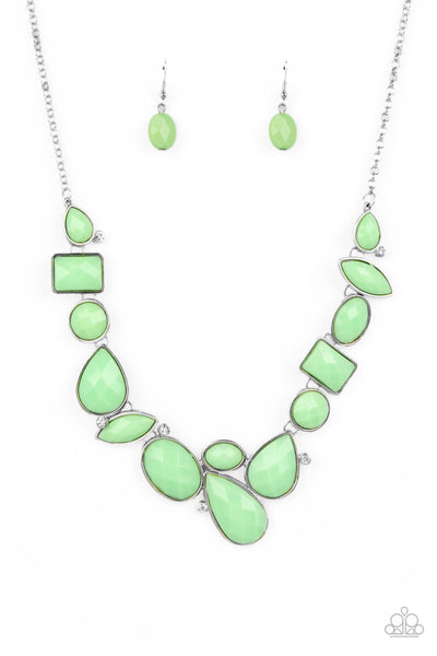Mystical Mirage - Green Necklace ❤️ Paparazzi