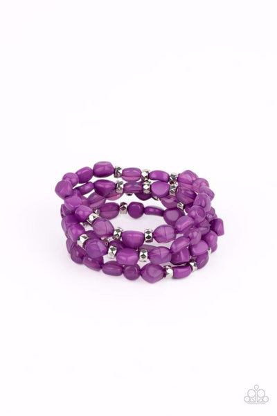 Nice GLOWING! - Purple Bracelets ~ Paparazzi