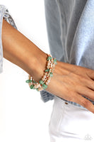 Notoriously Nuanced - Green Bracelet ❤️ Paparazzi