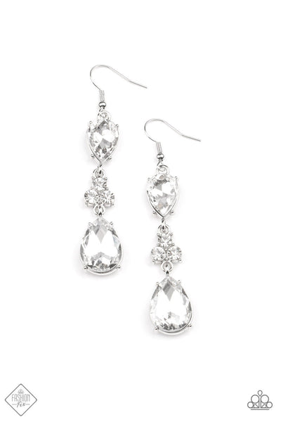 Once Upon A Twinkle - White Earrings ~ Paparazzi Fashion Fix