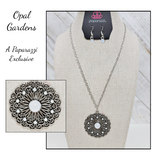 Opal Gardens - White Necklace ~ Paparazzi Fashion Fix