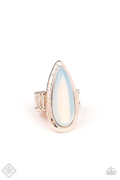 Opal Oasis - Rose Gold Ring ~ Paparazzi
