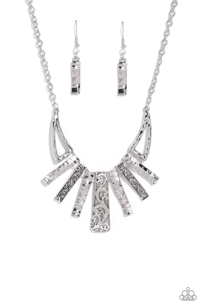 Paisley Pastime - Silver Necklace ~ Paparazzi