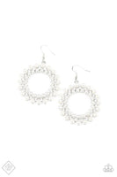 Pearly Poise - White Earrings ~ Paparazzi Fashion Fix