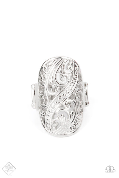 Pier Paradise - Silver Ring ~ Paparazzi Fashion Fix