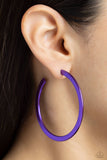 Pop HOOP - Purple Earrings ❤️ Paparazzi