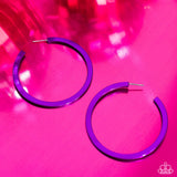 Pop HOOP - Purple Earrings ❤️ Paparazzi