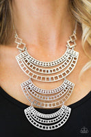 Queen Of The Nile - Silver Necklace ~ Paparazzi