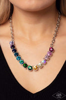 Rainbow Resplendence - Multi Necklace ❤️ Paprazzi