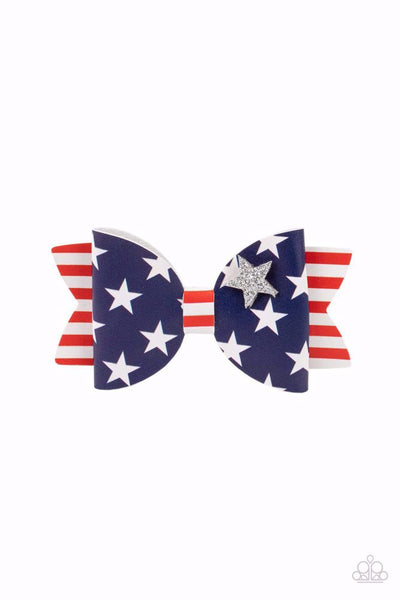 Red, White, and Bows - Multi Hair Clip ❤️ Paparazzi