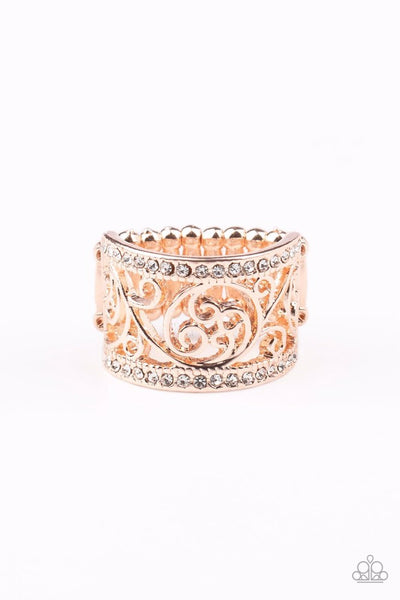 Regal Reflections - Rose Gold Ring ❤️ Paparazzi