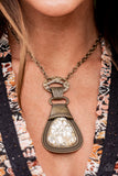 Rodeo Royale - Brass Necklace ~ Paparazzi Fashion Fix