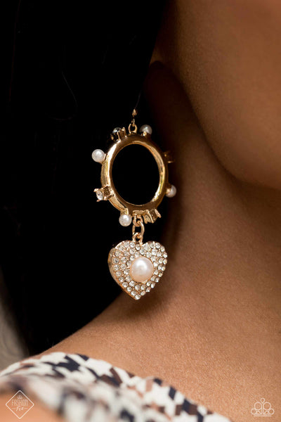 Romantic Relic - Gold Earrings ❤️ Paparazzi