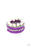 Rose Garden Grandeur - Purple Bracelets ~ Paparazzi