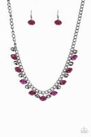 Runway Rebel - Purple Necklace ~ Paparazzi