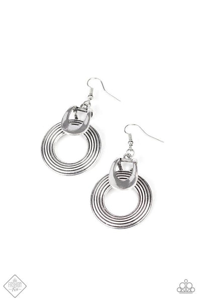 Rustic Retreat - Silver Earrings ~ Paparazzi Fashion Fix