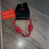 Sagebrush Serenade - Red Bracelet ❤️ Paparazzi