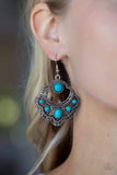 Saguaro Sunset - Blue Earrings ❤️ Paparazzi