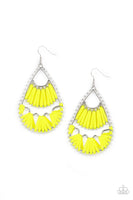 Samba Scene - Yellow Earrings ❤️ Paparazzi