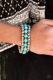 Sandstone Serendipity - Blue Bracelets ❤️ Paparazzi