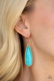 Santa Fe Skies - Gold Earrings ~ Paparazzi